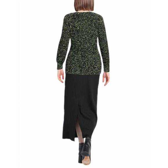 NEW B.YU speckle sweater in green - Picture 5 of 6